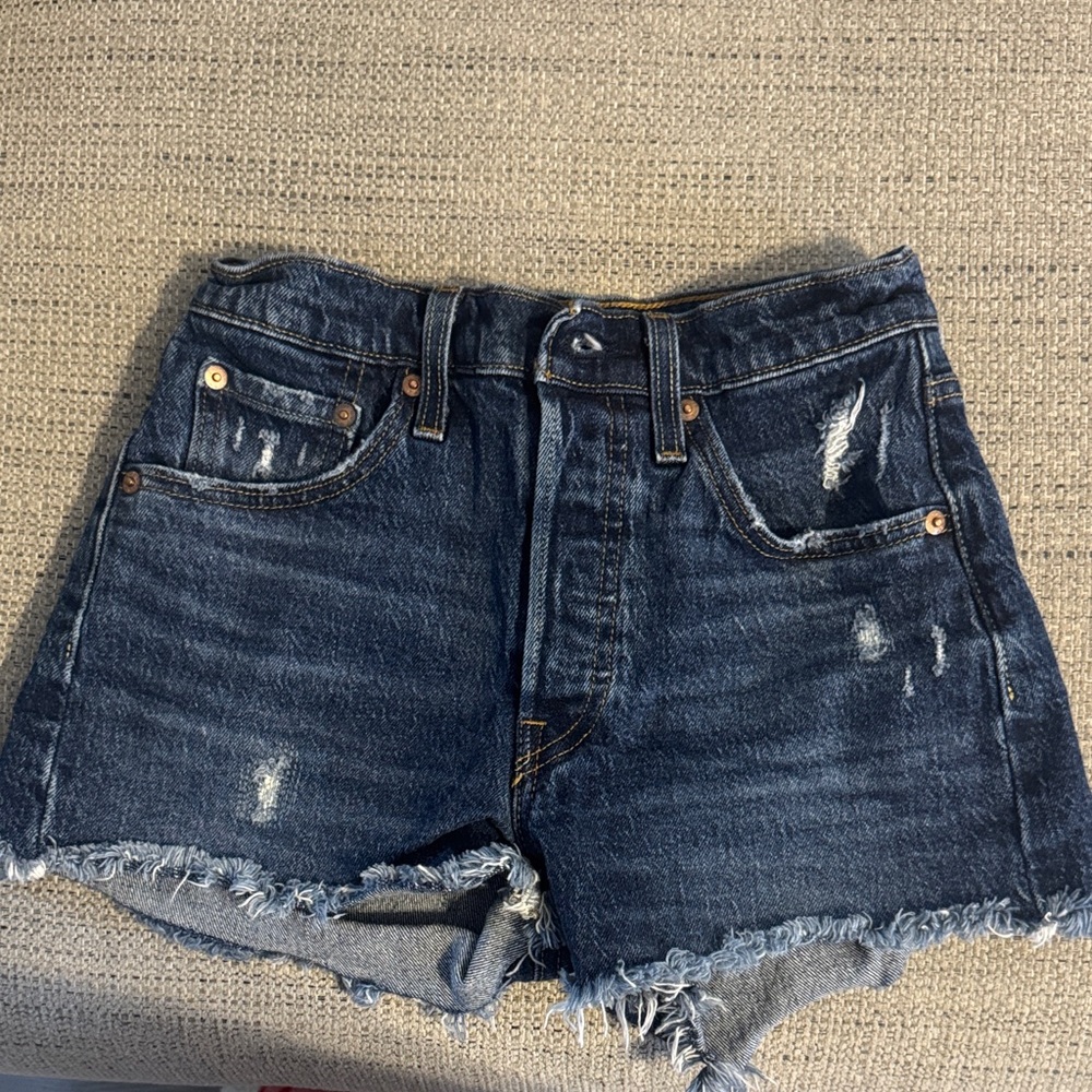 Levi's Dark Blue Jean Shorts